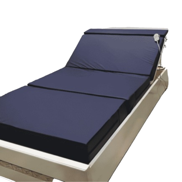 Motor Recliner Hospital Bed With Black Mattress